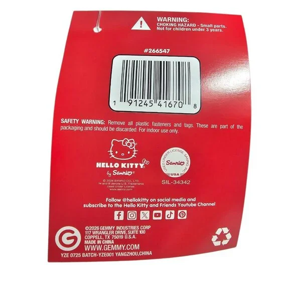 Hello Kitty plush Valentines Greeter 2026 NEW RELEASE Pink Envelope 17in Tall - Picture 6 of 8